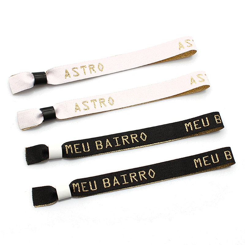 Promotional Custom Design Cheap Polyester Wristband No Minimum Order