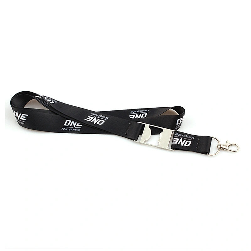 Custom bottle opener lanyard sublimation printed