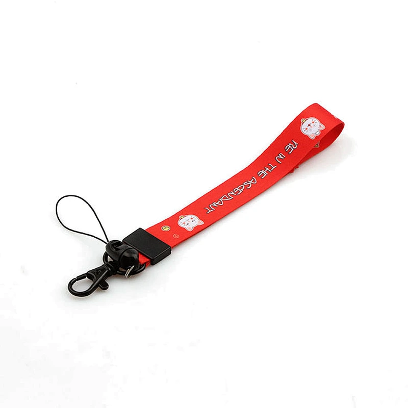 Cell phone custom short strap lanyard for gift