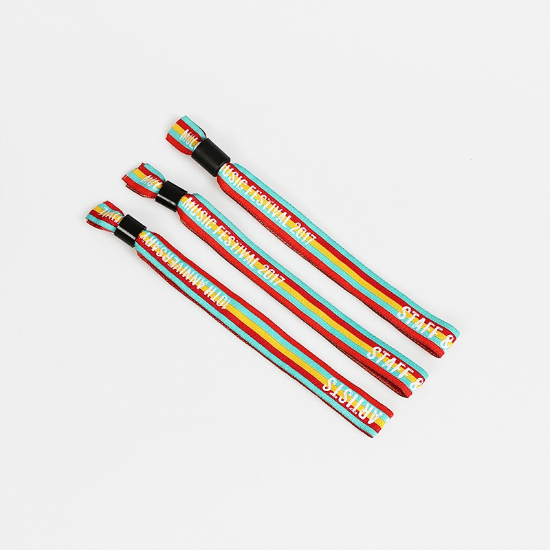 Factory promotion custom fashional design fabric wristband for activity