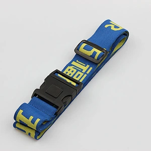 New arrival hot sale fashion woven luggage strap with retractable buckle