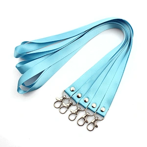 Premium quality 12 colors nylon lanyard with keychain holder