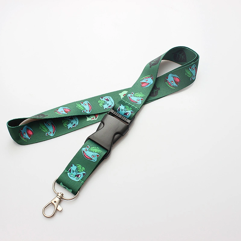 Customized Advertising Promotional Polyester Lanyard With Black Metal Hook