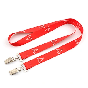 New Fashion Cheap Price Double clip lanyard