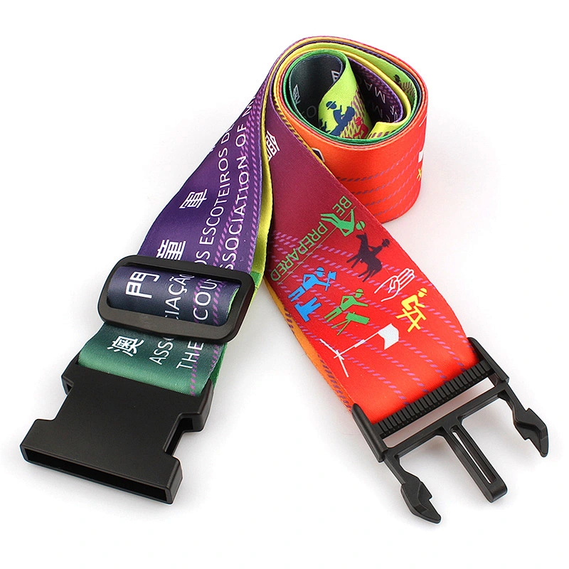 Custom colorful luggage belt suitcase strap
