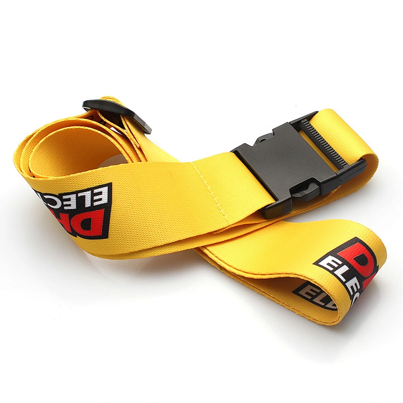 High quality adjustable custom luggage strap suitcase polyester belt