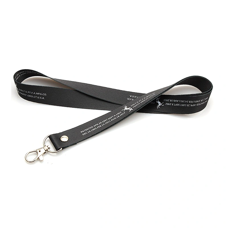 Custom polyester Eco-friendly heat transfer print id card neck strap