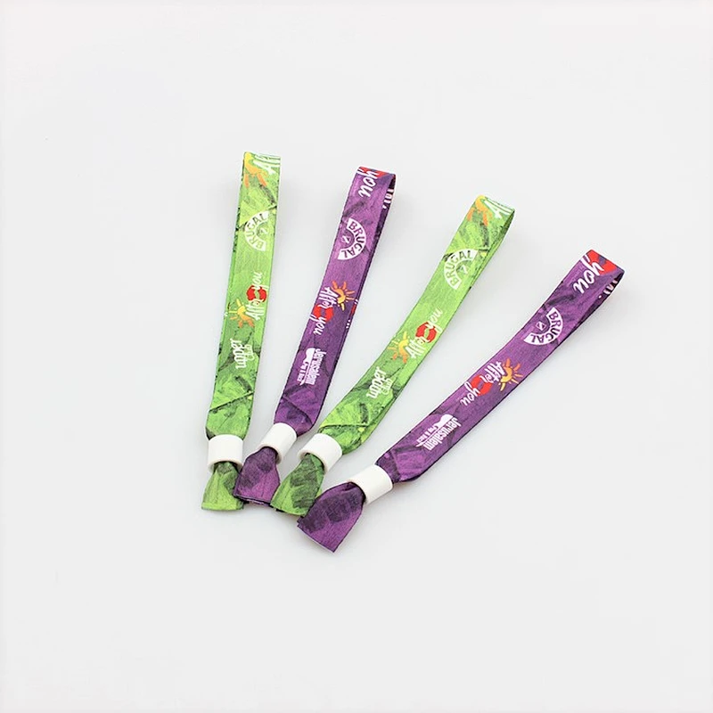 High quality customized design secure plastic lock printing wristband