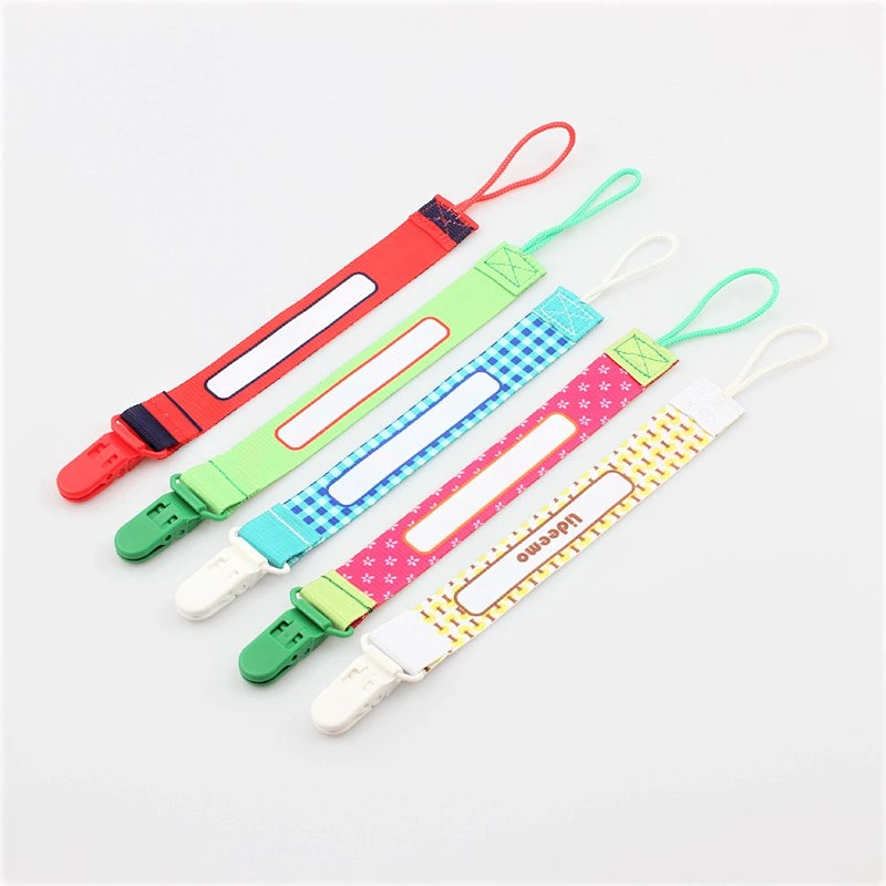 Eco-friendly fabric material baby pacifier holder clip