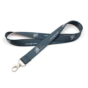 Wholesale personalized polyester sublimation lanyard with logo custom