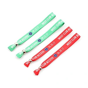 Custom polyester souvenir wristband for activity party