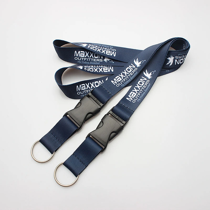 Metal hook nylon disconnected neck lanyard snap buckle for business