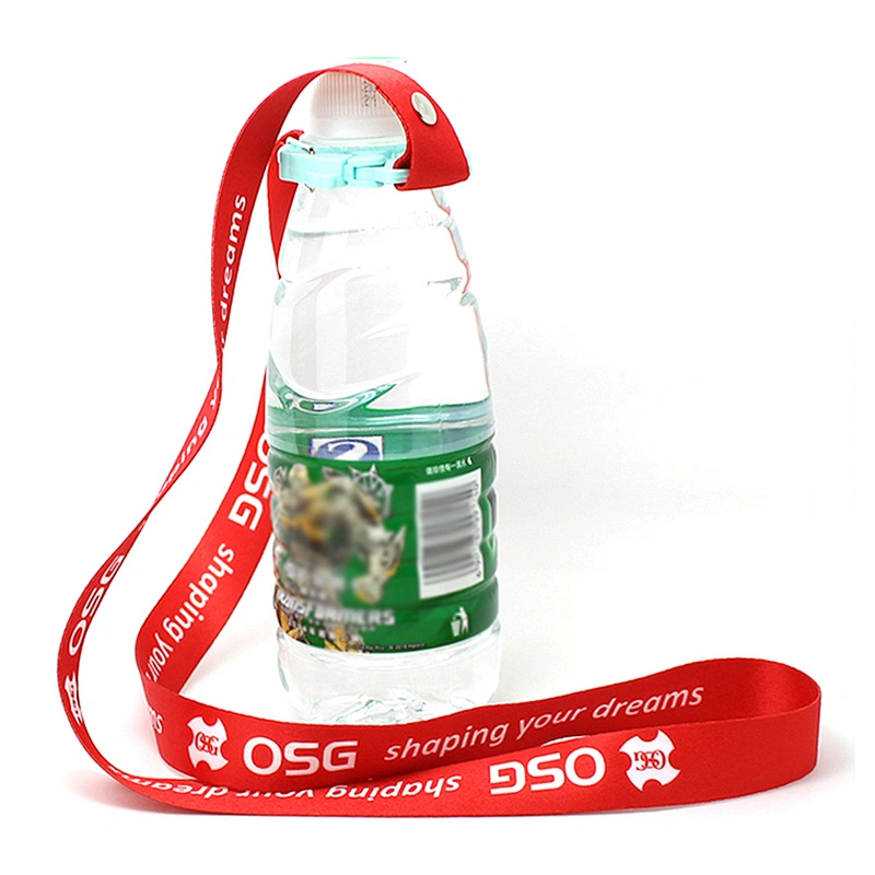 Custom adjustable neck lanyard free sample bottle holder lanyards