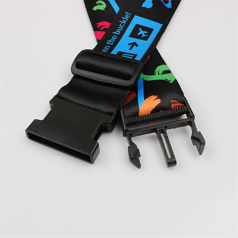 Promotional customized logo adjustable travel luggage strap