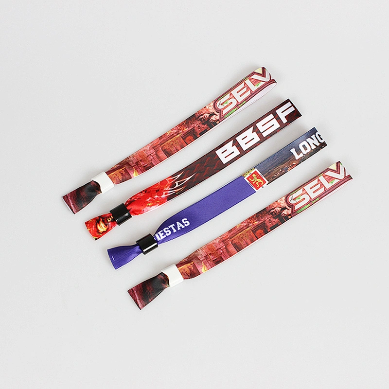 Great quality but low price custom fabric wristbands for festival