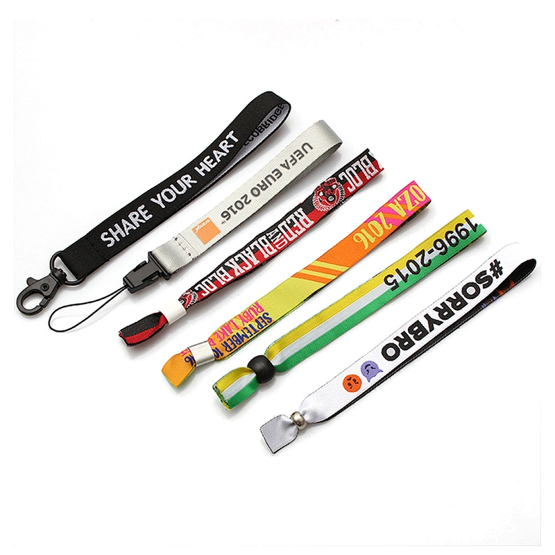 Custom logo woven terry cloth party vip custom wristbands