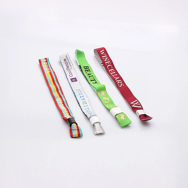 Personalized Custom Printing Logo Polyester Wristband No Minimum Order