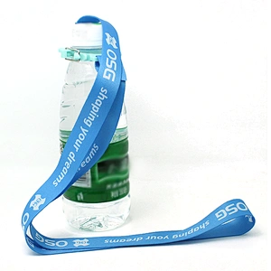Wholesale custom water bottle holder neck lanyard strap