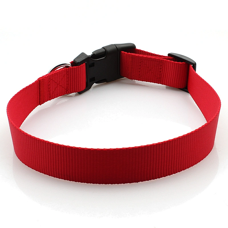 Adjustable factory cheap nylon custom pet dog collar