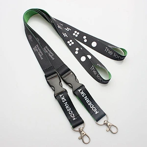 Popular polyester custom sublimation breakaway lanyard with small order