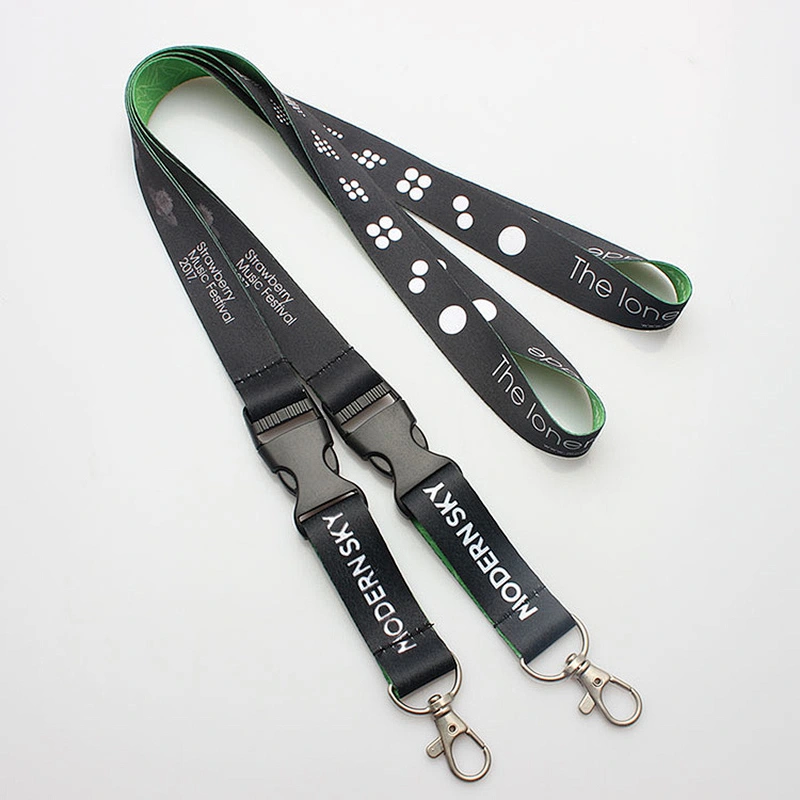 Popular polyester custom sublimation breakaway lanyard with small order
