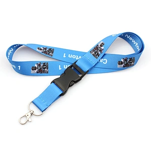 Customized Cheap Heat Transfer Printing Polyester Lanyards With Breakaway Hook