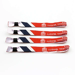 Professional factory direct sale custom festival fabric wristbands