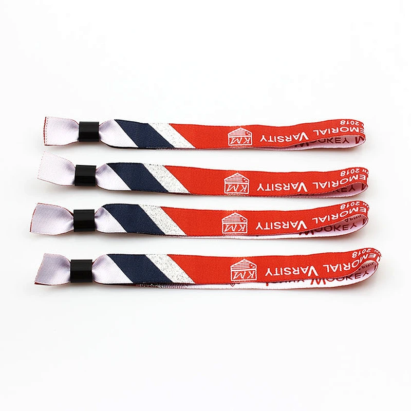Professional factory direct sale custom festival fabric wristbands