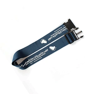 Factory direct sale cheap silk screen printing luggage belt with high quality