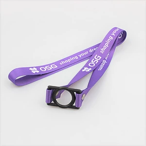 Wholesale custom water bottle holder neck lanyard strap