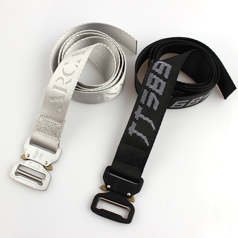 Woven fabric custom logo durable adjustable belt with high quality
