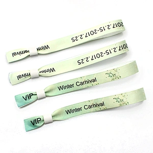 High quality colorful custom friendship ribbon wristband