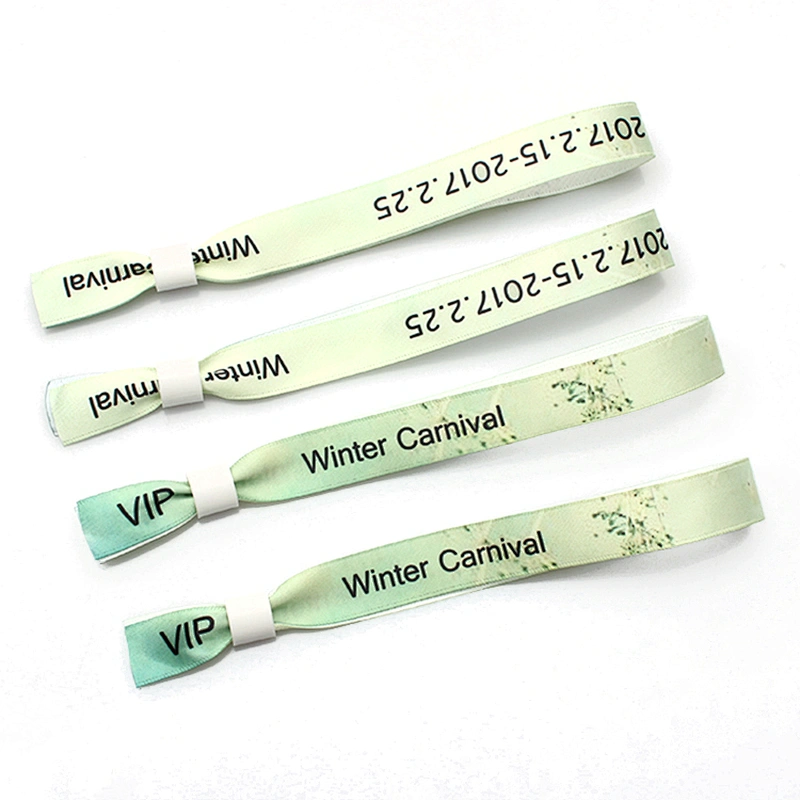 High quality colorful custom friendship ribbon wristband