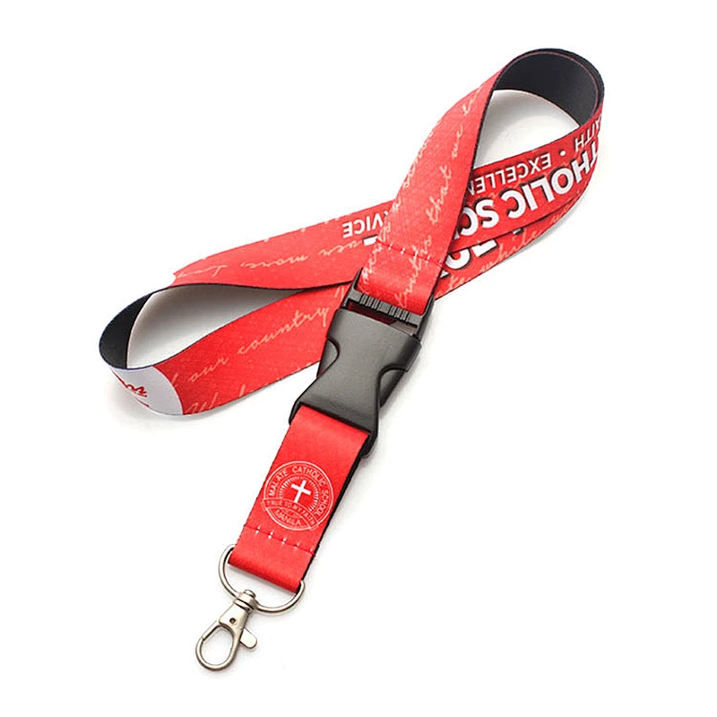 Custom cheap polyester free sample lanyard without printing