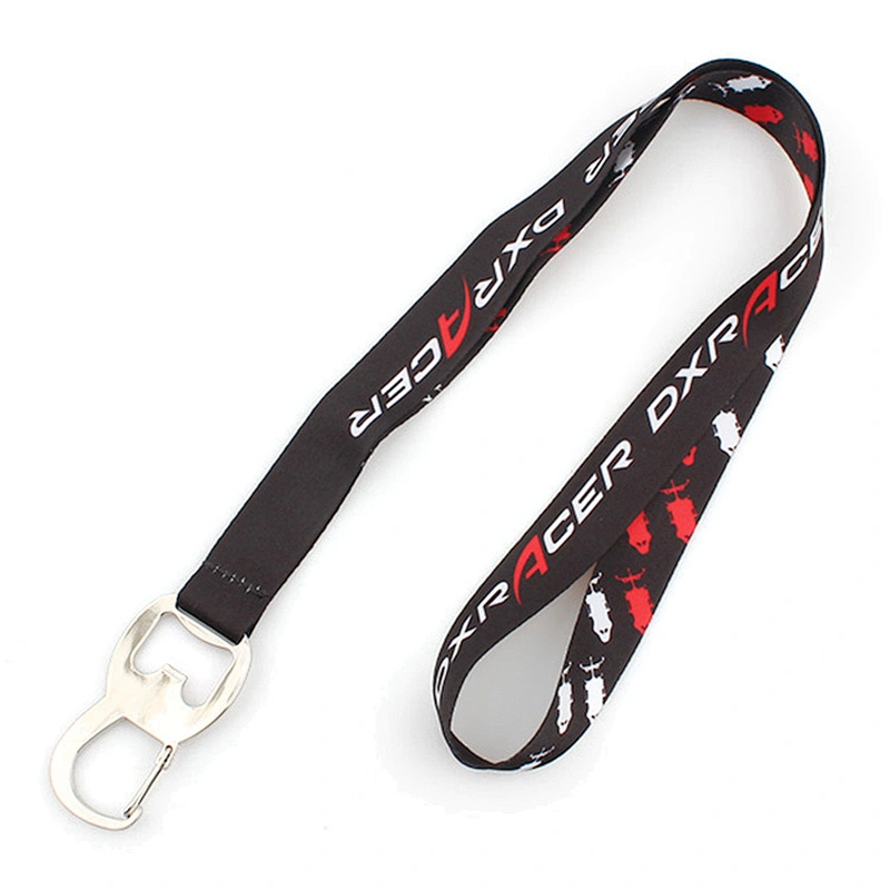 Popular custom lanyard printing with bottle opener