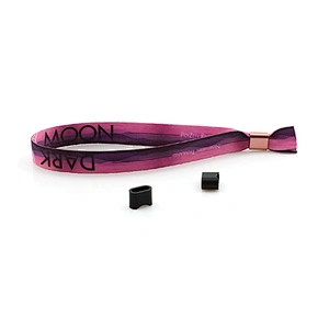 Cheap custom made souvenir events fabric wristband with barrel locks