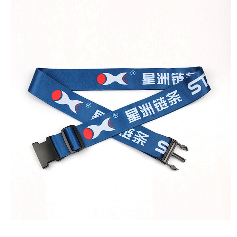 High quality polyester travel luggage strap with handle for suitcase