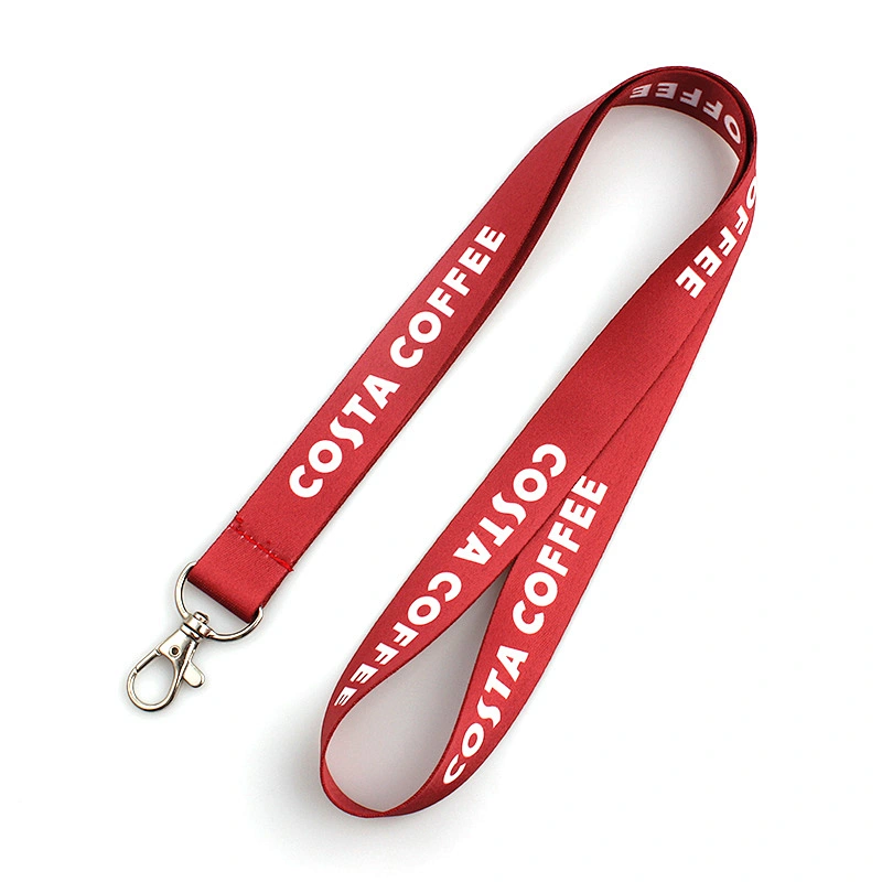 Factory price personalized custom polyester printed lanyard no minimum order