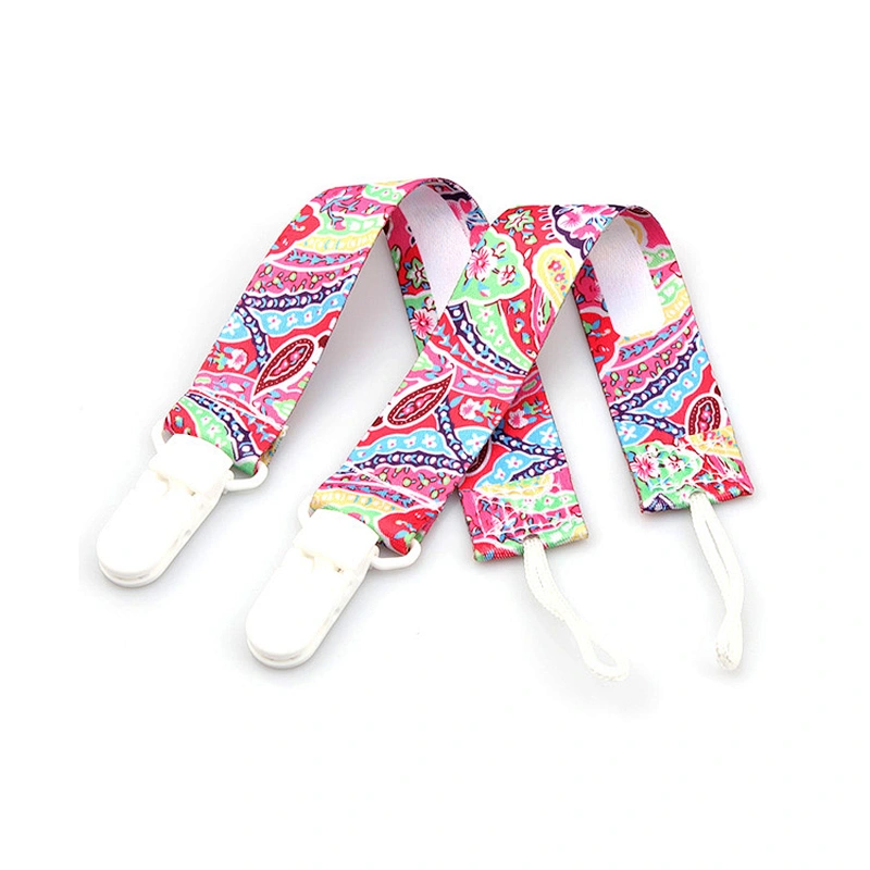 Factory custom baby soother clip pacifier clip chain