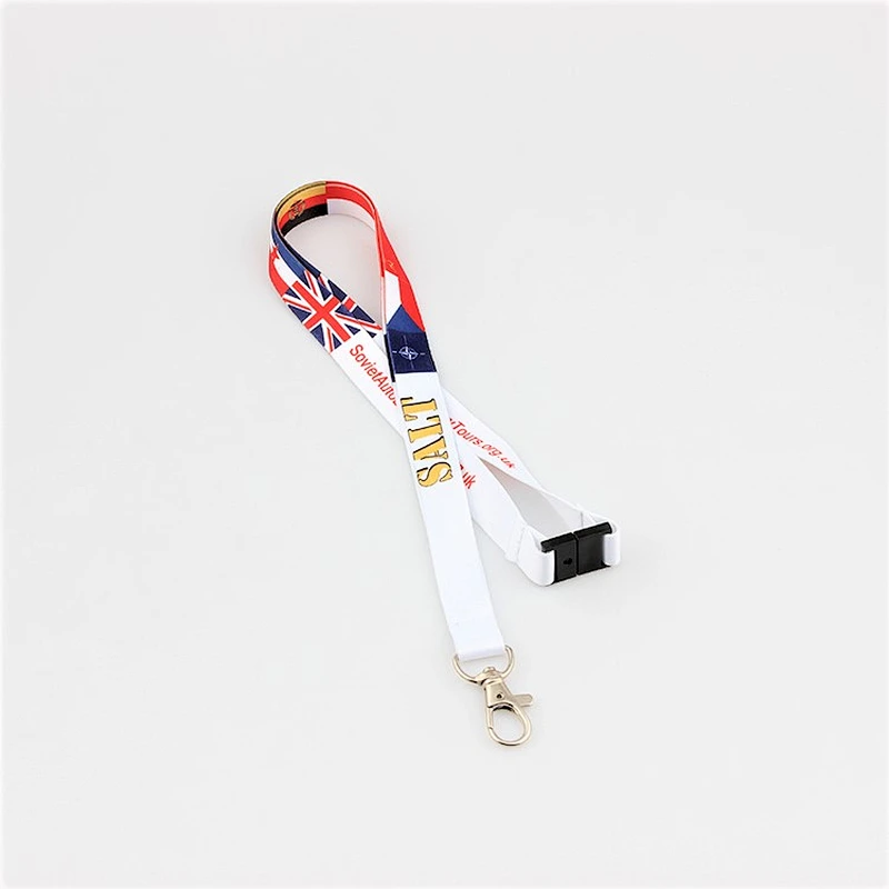 High quality polyester custom logo perfect lanyard for keychain