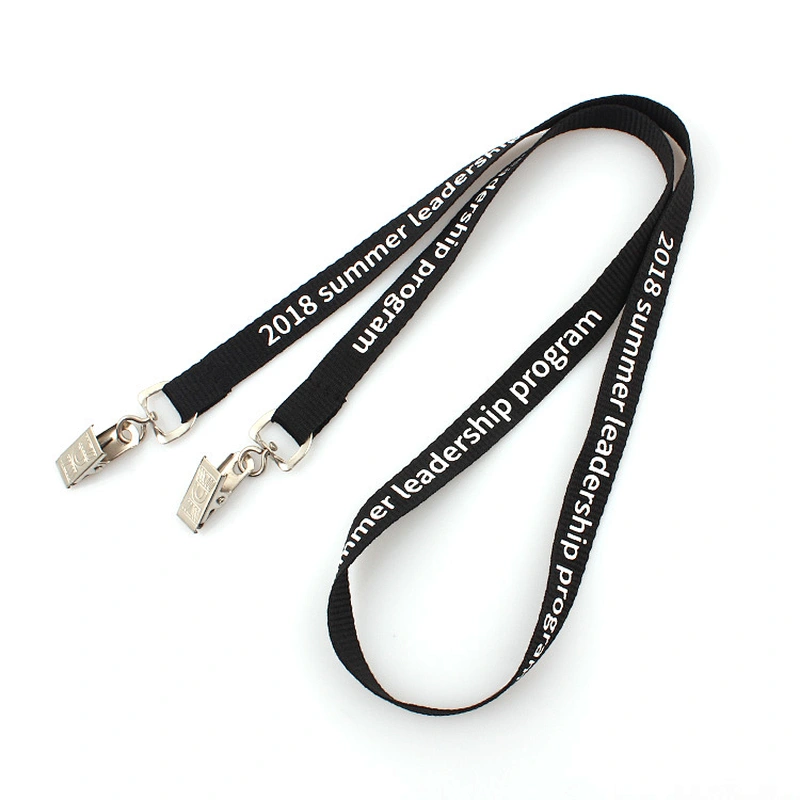 Cell phone neck strap lanyard with bull dog clip