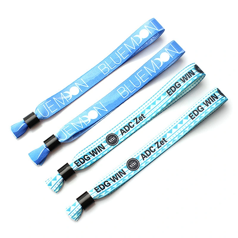 Highly Customized Polyester Fabric Printed Wrist Band for Events
