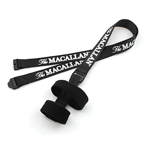 Silk screen printing nylon water bottle holder wine glass lanyard