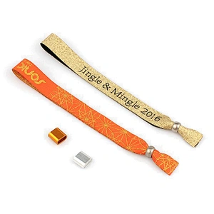 Wholesaler jacquard premium polyester cheap cloth wristband