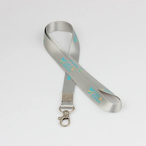 Hot Sale Printed Your Own Logo Silk Screen Printing Polyester Neck Lanyard With Sample Free