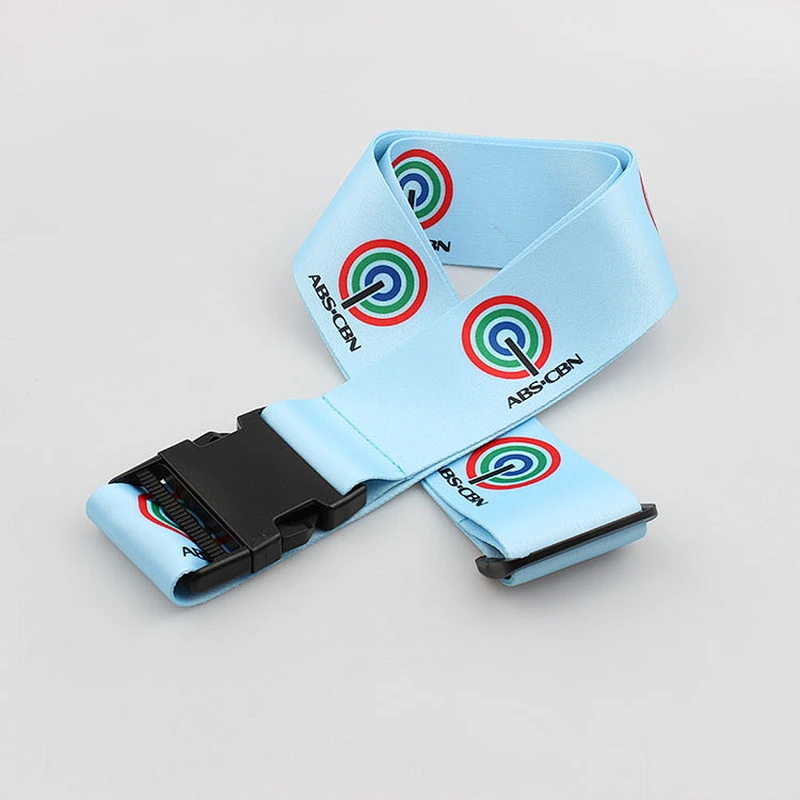 High Quality Luggage Belt Adjustable Suitcase Travel Buckle Belt With Tag