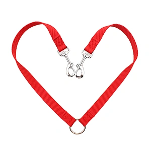 Personalized design fashion polyester dual dog leash