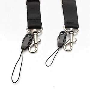 Cheap custom advertising logo polyester neck lanyard with metal breakaway buckle No Minimum Order