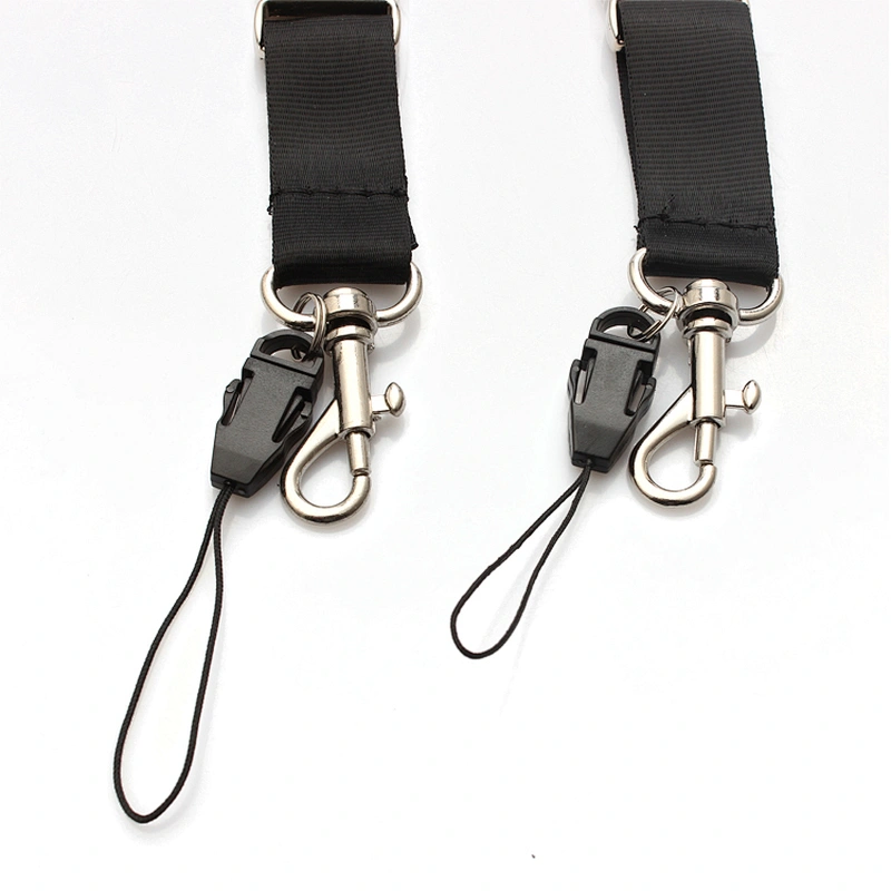 Cheap custom advertising logo polyester neck lanyard with metal breakaway buckle No Minimum Order