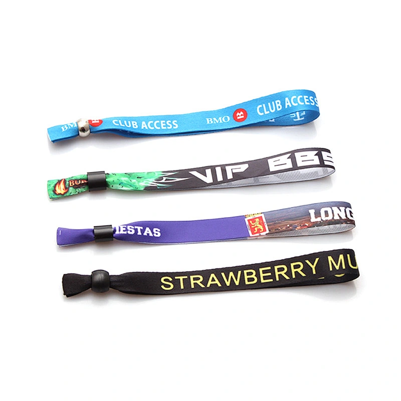 Personalized Festival Fabric Bracelets, Party Favor Printing Wristbands for Event Custom